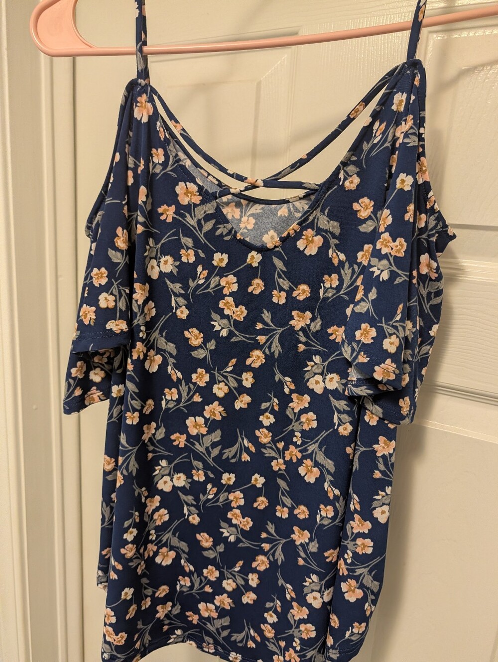 Kaleigh Boutique Cutout Boho Spaghetti Strap Top Going Out Top | Small Petite